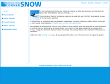 Tablet Screenshot of booking-snow.com